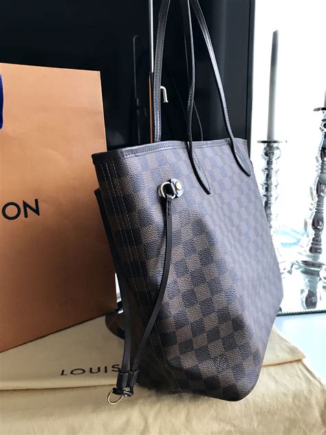 replica louis vuitton damier ebene neverfull mm|louis vuitton checkered tote bag.